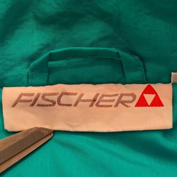 Fischer Vintage Ski Jacket Size XL with hoodie, buttons and zipper winter ski - Picture 14 of 15